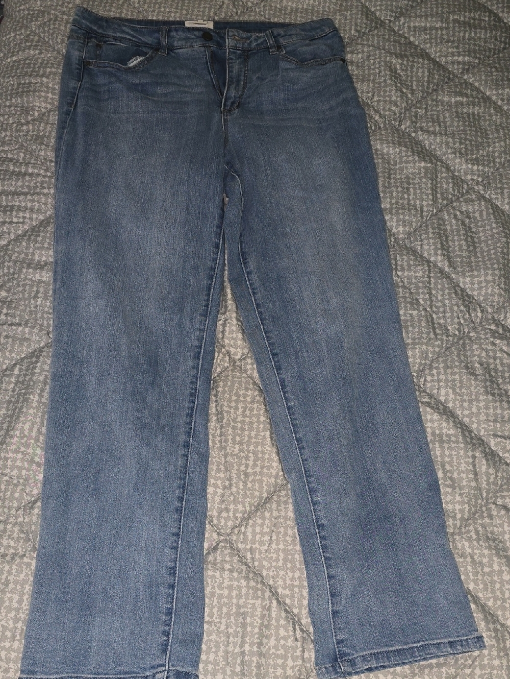 Caslon Women's Medium Blue Straight-Leg Jeans